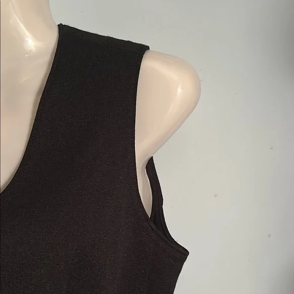 Elegant Black Button Up Women's Vest size 8 - Picture 9 of 14
